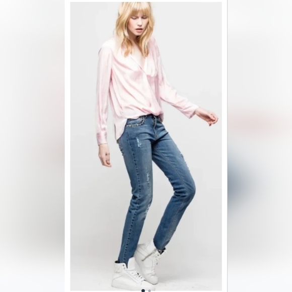 Zadig & Voltaire Pink Blouse NWT Size XS - Picture 1 of 10